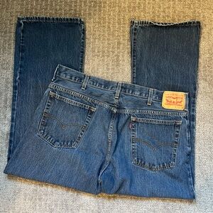 Levis Mens Jeans Dark Wash Size W40 L30